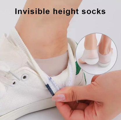 Invisible Height Boost Insoles | 4CM 5CM 6CM Lift | Concealed Silicone Pads