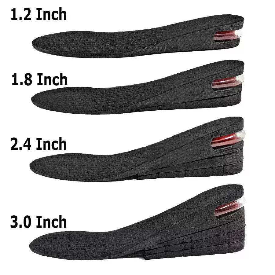 Height Increase Insoles – Unisex Invisible Heel Lift Inserts for Shoes (3CM–7CM)