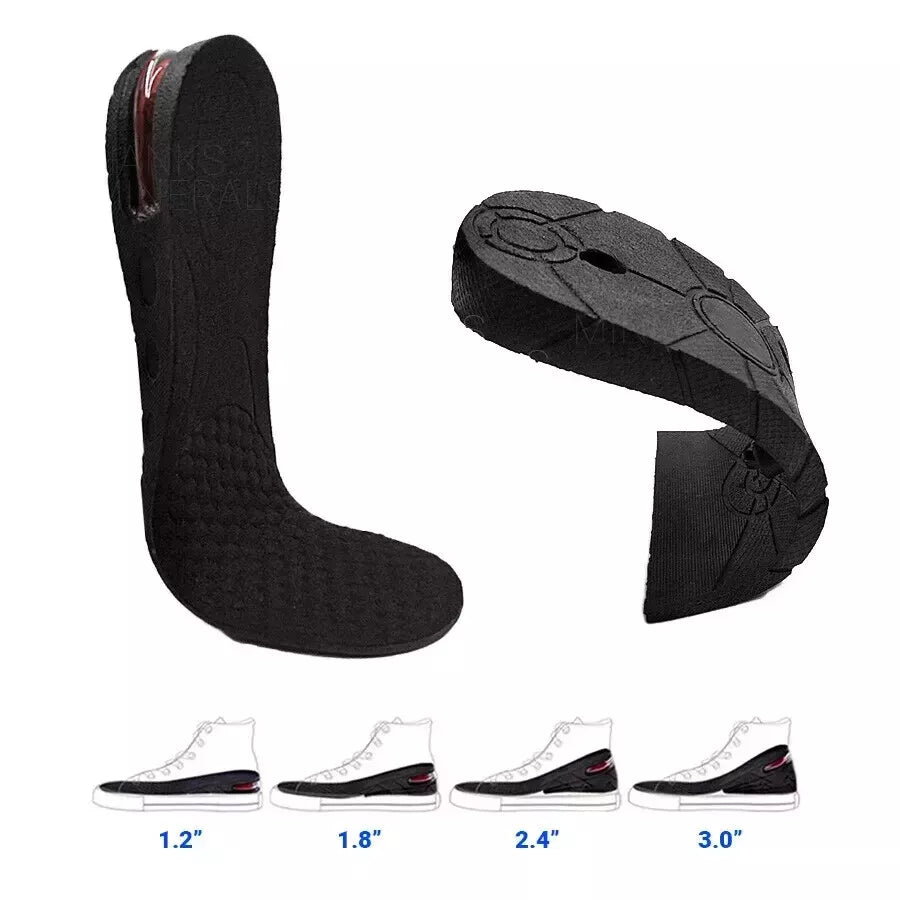 Height Increase Insoles – Unisex Invisible Heel Lift Inserts for Shoes (3CM–7CM)