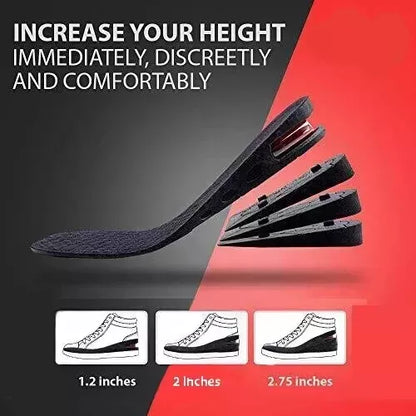 Height Increase Insoles – Unisex Invisible Heel Lift Inserts for Shoes (3CM–7CM)