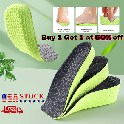 Height Boost 4D Insoles – Orthopedic Comfort & Shock Absorption