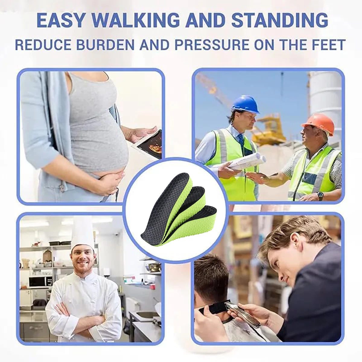 Height Boost 4D Insoles – Orthopedic Comfort & Shock Absorption